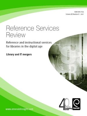cover image of Reference Services Review, Volume 35, Issue 3